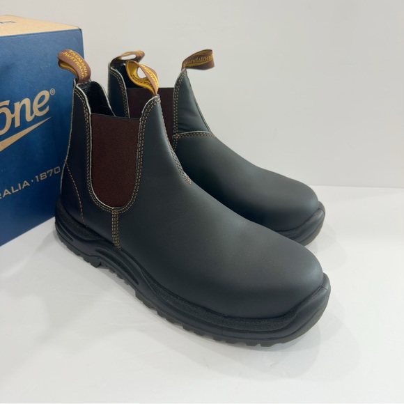 Blundstone 172 Men’s Safety Toe Chelsea Ankle Boots- leather upper - Picture 1 of 8